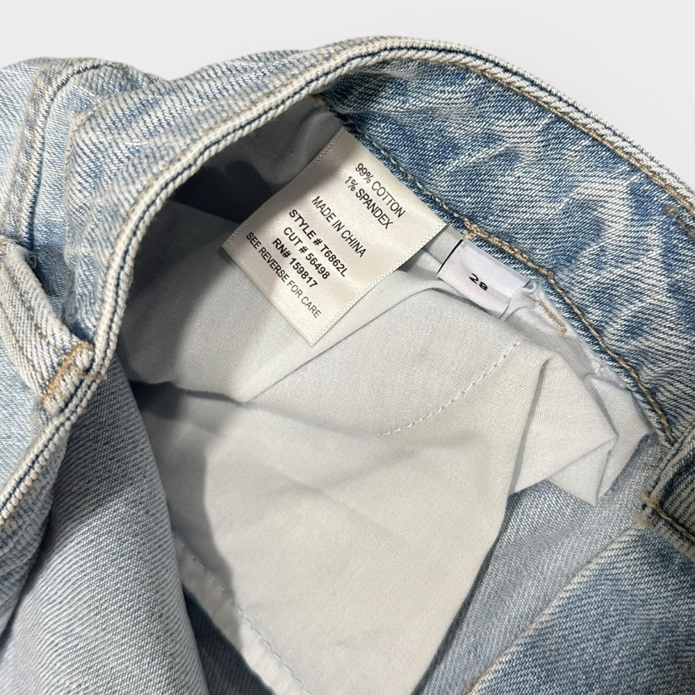 NWOT Altar’d State Light Wash Wide Leg Denim Jeans 28 - Picture 7 of 9
